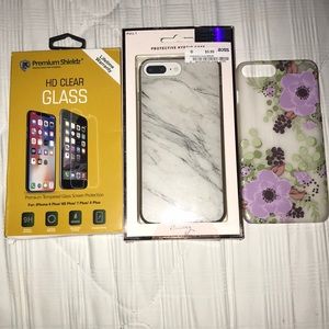 !!!Two new phone cases & glass protector!!!